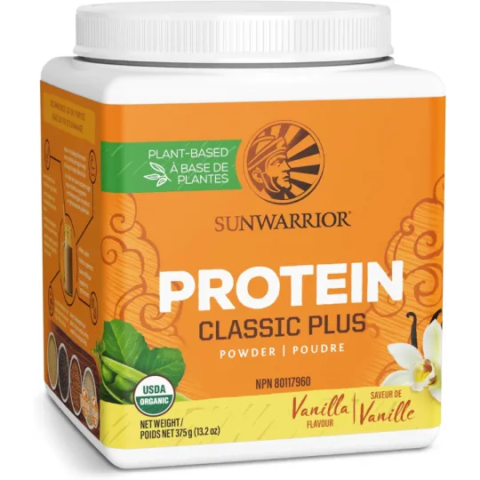 Sunwarrior Classic Plus Vanille Biologique 375g | Prix imbattables, Bonnes Affaires du jour | VITASHOP