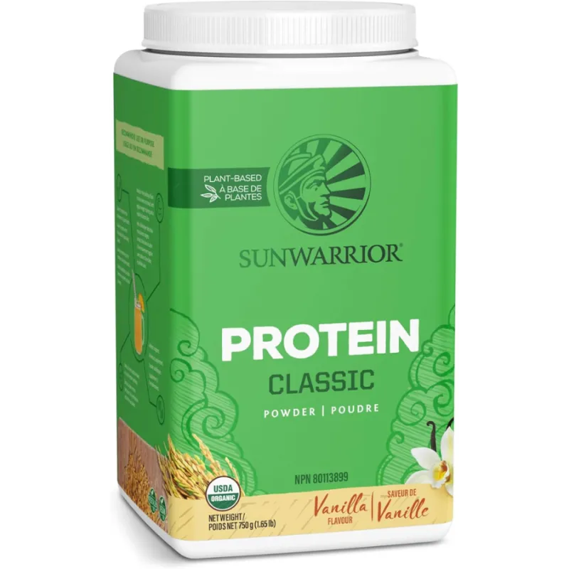 Sunwarrior Classic Protein Vanille Biologique 750g | Prix imbattables, Bonnes Affaires du jour | VITASHOP