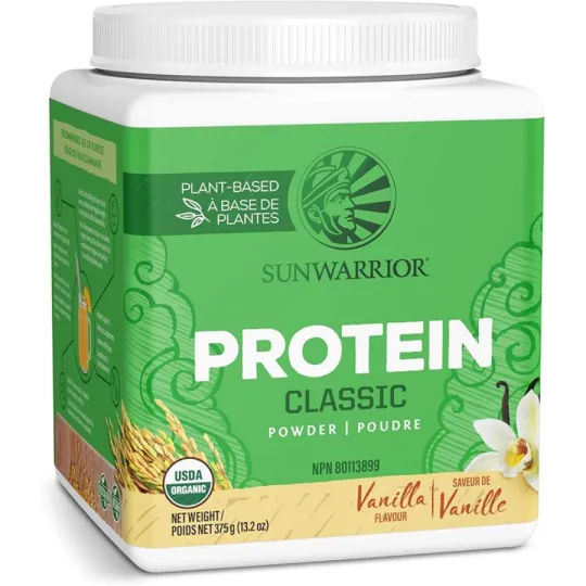 Sunwarrior Classic Protein 有机香草 375 克 | 无与伦比的价格，每日特价 | VITASHOP