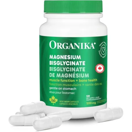 Organika 마그네슘 비스글리시네이트 200mg 120 캡슐 | 저렴한 가격, 데일리 딜 | VITASHOP