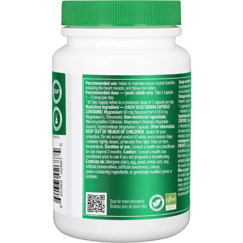 Organika Magnesium L-Threonate 90 V. Capsules | Unbeatable Prices, Daily Deals | VITASHOP