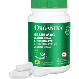 Organika Brain Mag Magnesium L-Threonate with Magtein® 90 V. Capsules | Unbeatable Prices, Daily Deals | VITASHOP