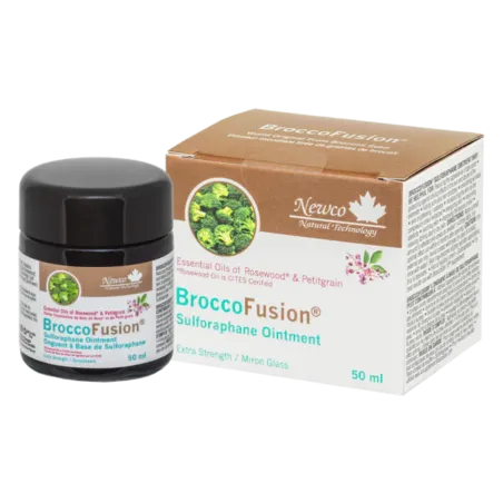 Newco BroccoFusion® Pommade au sulforaphane Bois de rose et petit grain Pot de 50 ml | Prix imbattables, Bonnes Affaires du jour