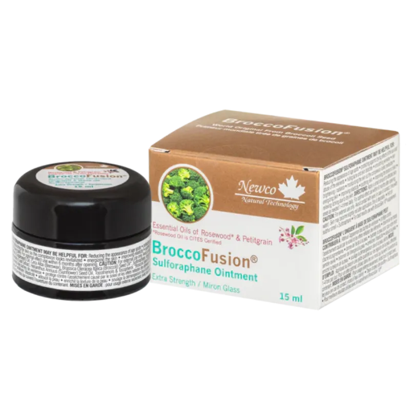 Newco BroccoFusion® Sulforaphane Ointment Rosewood & Petitgrain 15 ml Jar | Unbeatable Prices, Daily Deals | VITASHOP