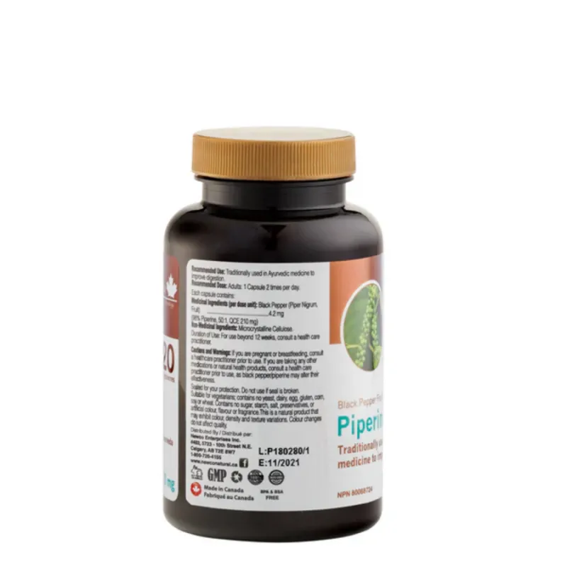 Newco Piperine 120 Veggie Caps | Unbeatable Prices, Daily Deals | VITASHOP