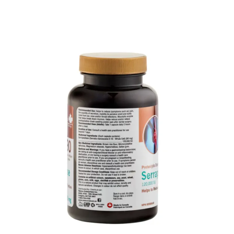 Newco Serrapeptase 120,000 SU 90 Delayed Release Caps | Unbeatable Prices, Daily Deals | VITASHOP