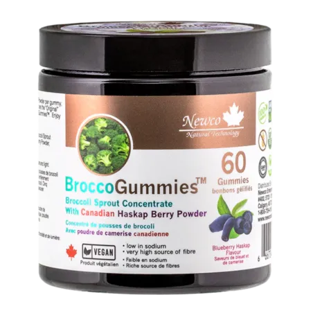 Newco BroccoGummies™ Blueberry Haskap 60 Gummies | Unbeatable Prices, Daily Deals | VITASHOP