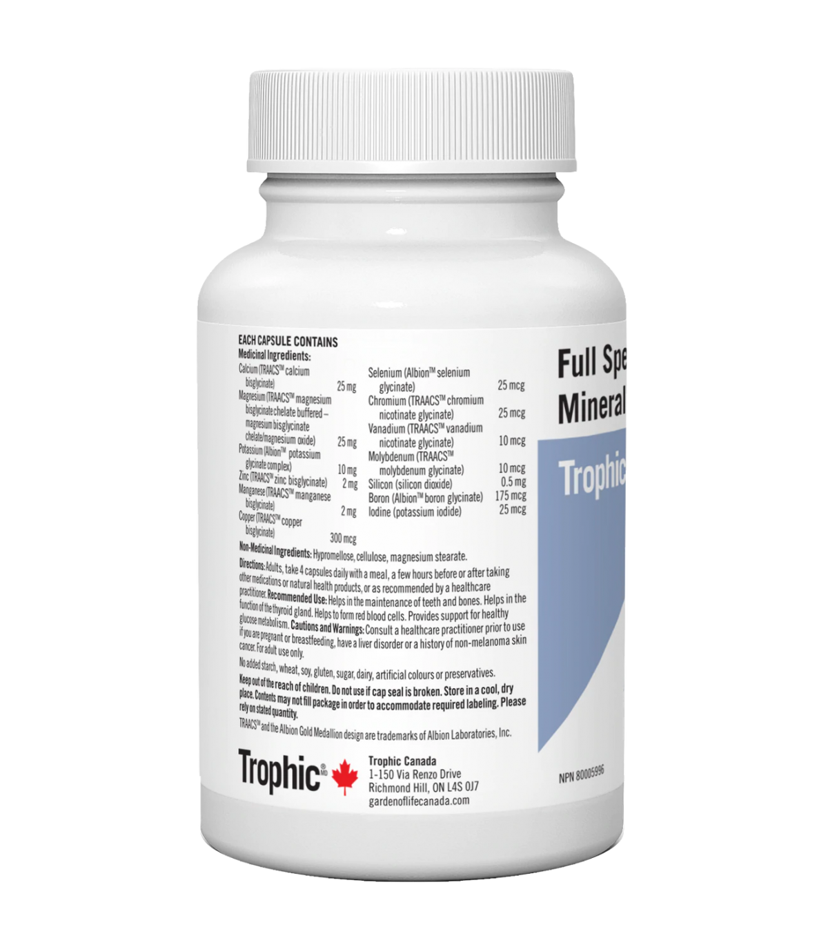 Trophic Full Spectrum Minerals 90 Veg Capsules | Vitashop