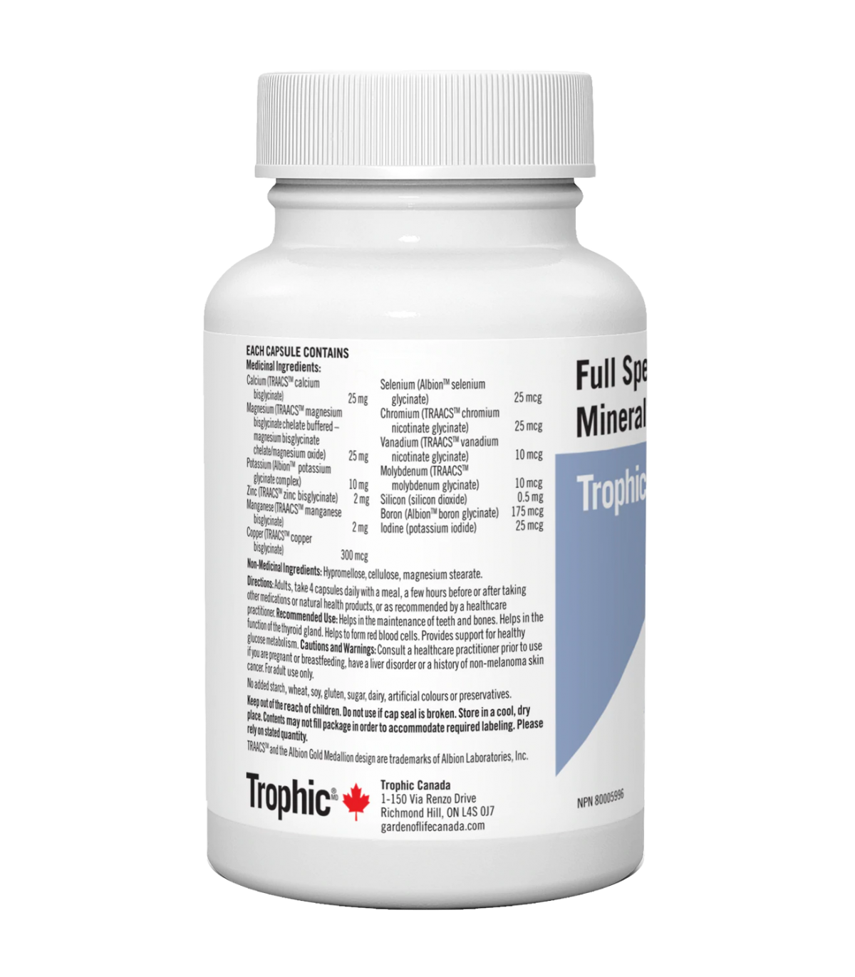 Trophic Full Spectrum Minerals 90 Veg Capsules | Vitashop