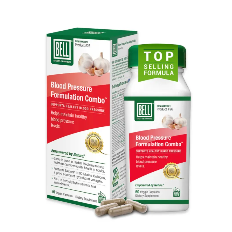 Bell Lifestyle Blood Pressure Formulation Combo 60 Capsules | Unbeatable Prices, Daily Deals | VITASHOP