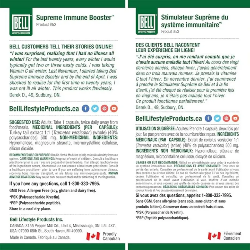 Bell Lifestyle Supreme Immune Booster 90 Capsules | Unbeatable Prices, Daily Deals | VITASHOP