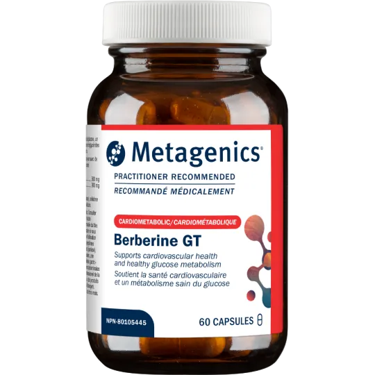 Metagenics Berberine GT 60 Gélules | Prix Imbattables, Offres Quotidiennes | VITASHOP