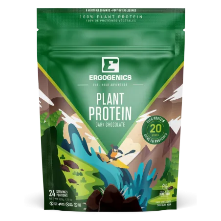 Ergogenics Nutrition 식물성 단백질, 다크 초콜릿 720g | 최저가, 일일 특가 | VITASHOP