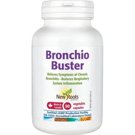 New Roots Bronchio Buster 90粒植物胶囊 | 无与伦比的价格，每日优惠 | VITASHOP