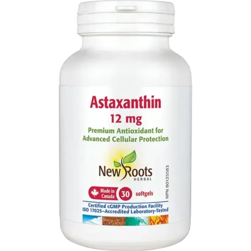 New Roots 아스타잔틴 12 mg 30 소프트젤 | 뛰어난 가격, 매일 할인 | VITASHOP