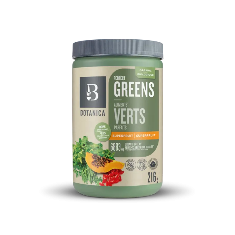Botanica Perfect Greens, Superfruit 216 g | Prix imbattables, Offres quotidiennes | VITASHOP