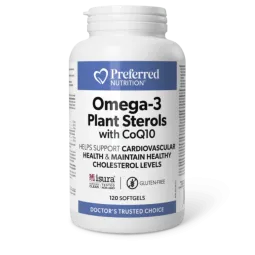 Preferred Nutrition Omega-3 Plant Sterols with CoQ10 120 Softgels | Unbeatable Prices, Daily Deals | VITASHOP