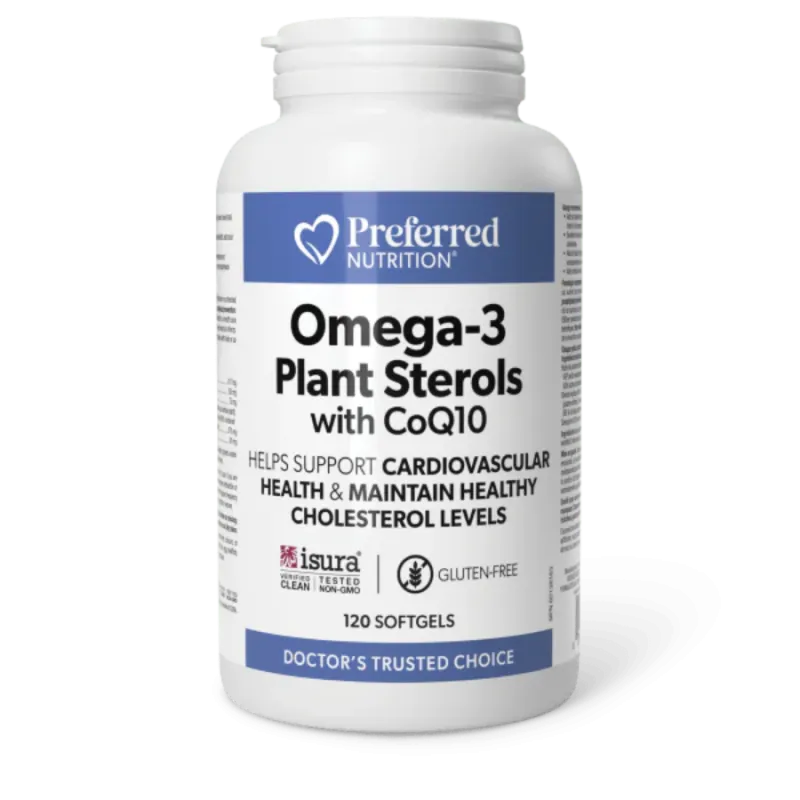 Preferred Nutrition Omega-3 Plant Sterols with CoQ10 120 Softgels | Unbeatable Prices, Daily Deals | VITASHOP