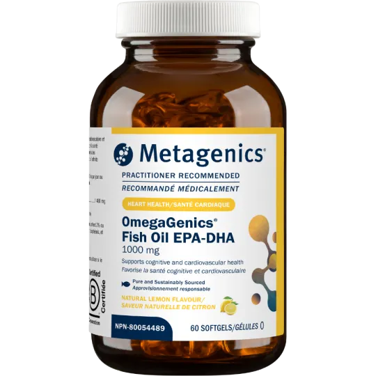 Metagenics OmegaGenics 鱼油 EPA-DHA 1000 毫克 60 软胶囊 | 无与伦比的价格，每日优惠 | VITASHOP