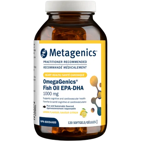 Metagenics OmegaGenics 鱼油 EPA-DHA 1000 毫克 120 软胶囊 | 无与伦比的价格，每日优惠 | VITASHOP