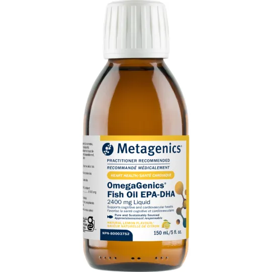 Metagenics OmegaGenics Huile de Poisson EPA-DHA 2400 mg 150 mL | Prix Imbattables, Offres Quotidiennes | VITASHOP