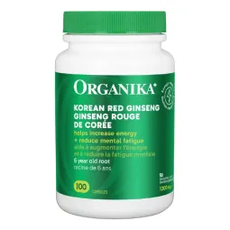 Organika Ginseng - Korean Red 100 Capsules | Unbeatable Prices, Daily Deals | VITASHOP