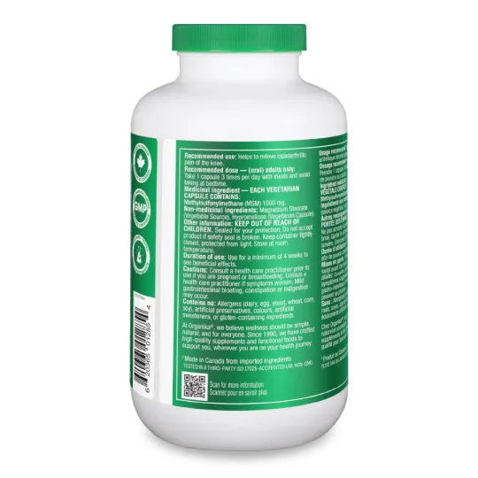 Organika MSM 360 Vegi Capsules | Unbeatable Prices, Daily Deals | VITASHOP