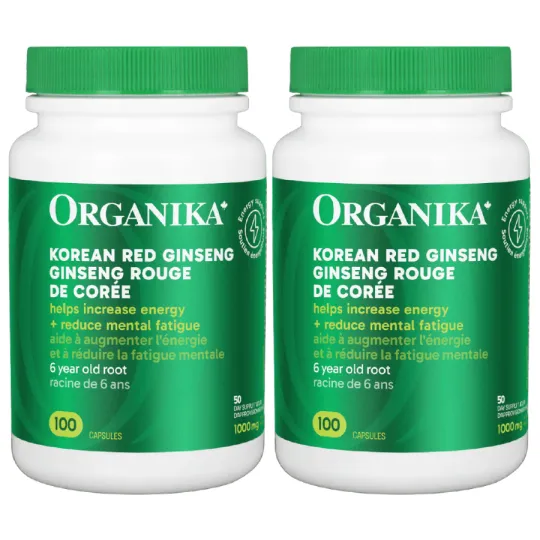 Organika [2 FOR DEAL] Ginseng - Korean Red 100 Capsules | Unbeatable Prices, Daily Deals | VITASHOP
