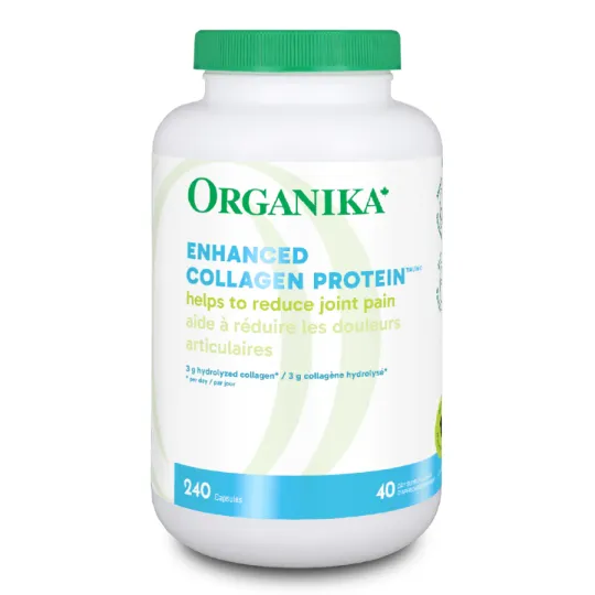 Organika Protéine de collagène améliorée 500 mg 240 gélules
