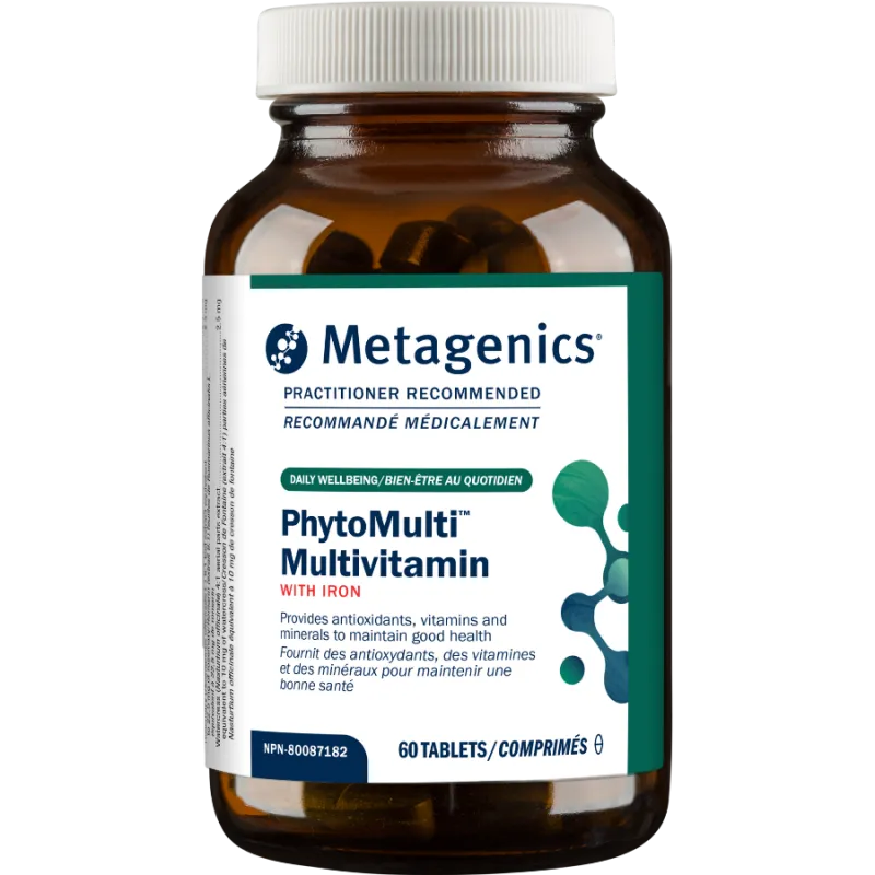 Metagenics PhytoMulti Multivitamines avec Fer 60 Comprimés | Prix Imbattables, Offres Quotidiennes | VITASHOP