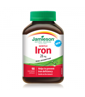 Jamieson Gentle Iron 28 mg 90 Caplets | 每天不同折扣, 全网最低价格 | 种类齐全的保健品店铺 VITASHOP, 只有你想不到, 没有你买不到 !