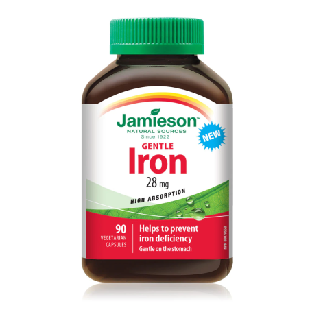 Jamieson Gentle Iron 28 mg 90 Caplets | Unbeatable Prices, Daily Deals | VITASHOP