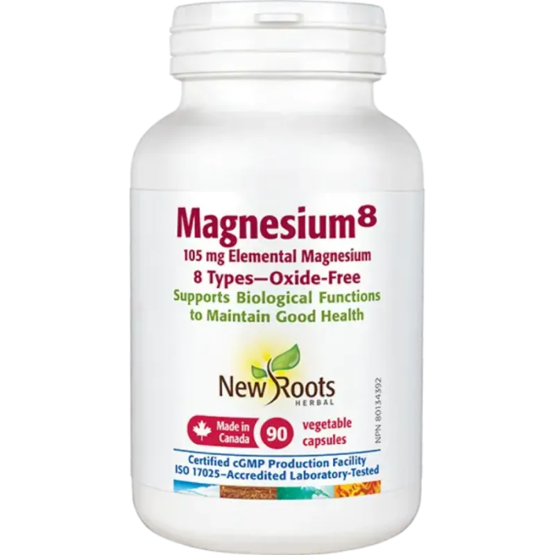 New Roots Magnesium 8 90 Veg Capsules | Unbeatable Prices, Daily Deals | VITASHOP