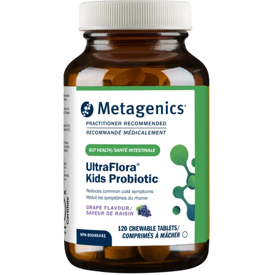 Metagenics UltraFlora Kids Probiotic 120 Comprimés à Mâcher | Prix Imbattables, Offres Quotidiennes | VITASHOP