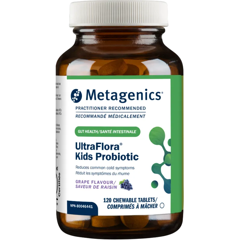 Metagenics UltraFlora 儿童益生菌 120 片咀嚼片 | 无与伦比的价格，每日优惠 | VITASHOP