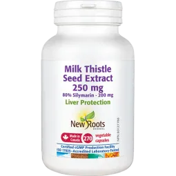 New Roots Milk Thistle Seed Extract 250 mg 270 Veg Caps | Unbeatable Prices, Daily Deals | VITASHOP