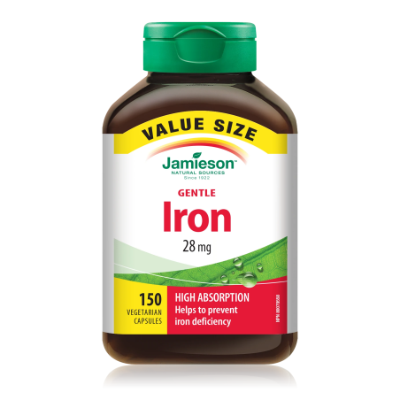 Gentle Iron 28 mg Value Pack 150 Capsules | Safest & Easiest Shopping Vitamins Online | VITASHOP
