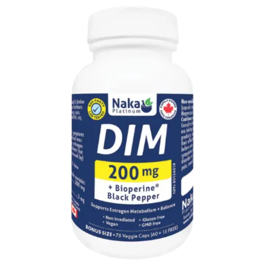 Naka Platinum DIM + Bioperine Black Pepper 200mg 75 Veggie Caps | Unbeatable Prices, Daily Deals | VITASHOP