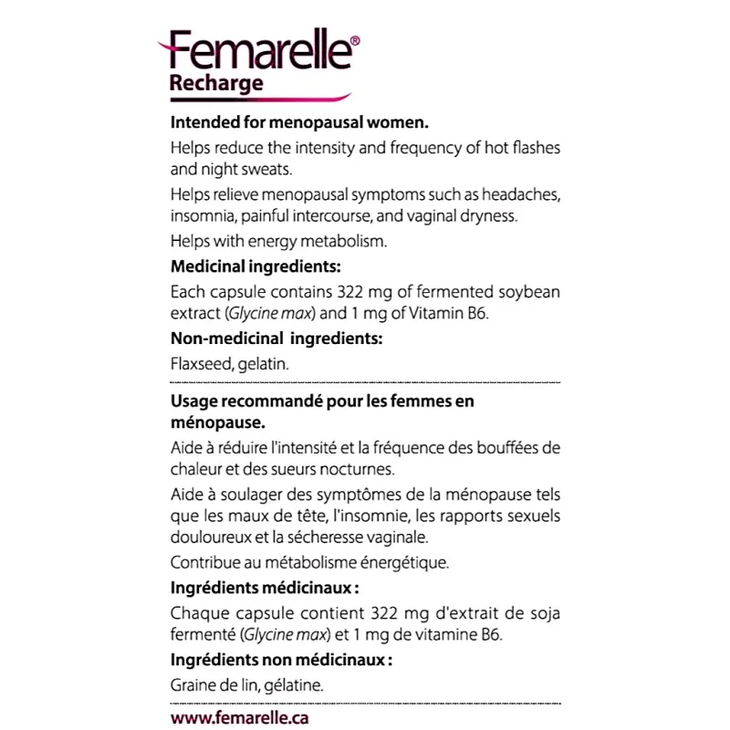 Femarelle Recharge 56 Capsules | Prix imbattables, Offres quotidiennes | VITASHOP