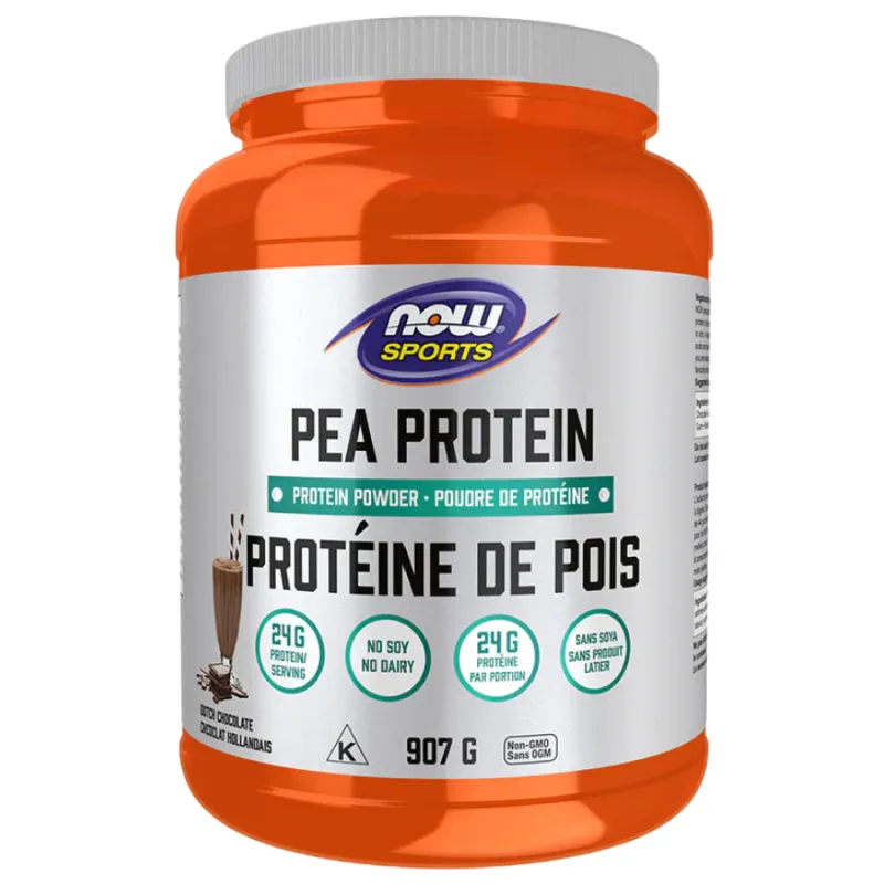 NOW Foods Pea Protein Dutch Chocolate, 907 g | 每天不同折扣, 全网最低价格 | 种类齐全的保健品店铺 VITASHOP, 只有你想不到, 没有你买不到 !