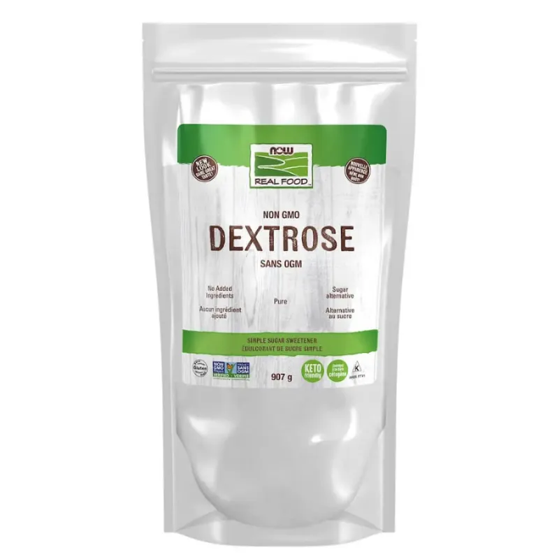 NOW Foods Dextrose, Poudre Pure 907 g | Prix imbattables, Offres quotidiennes | VITASHOP