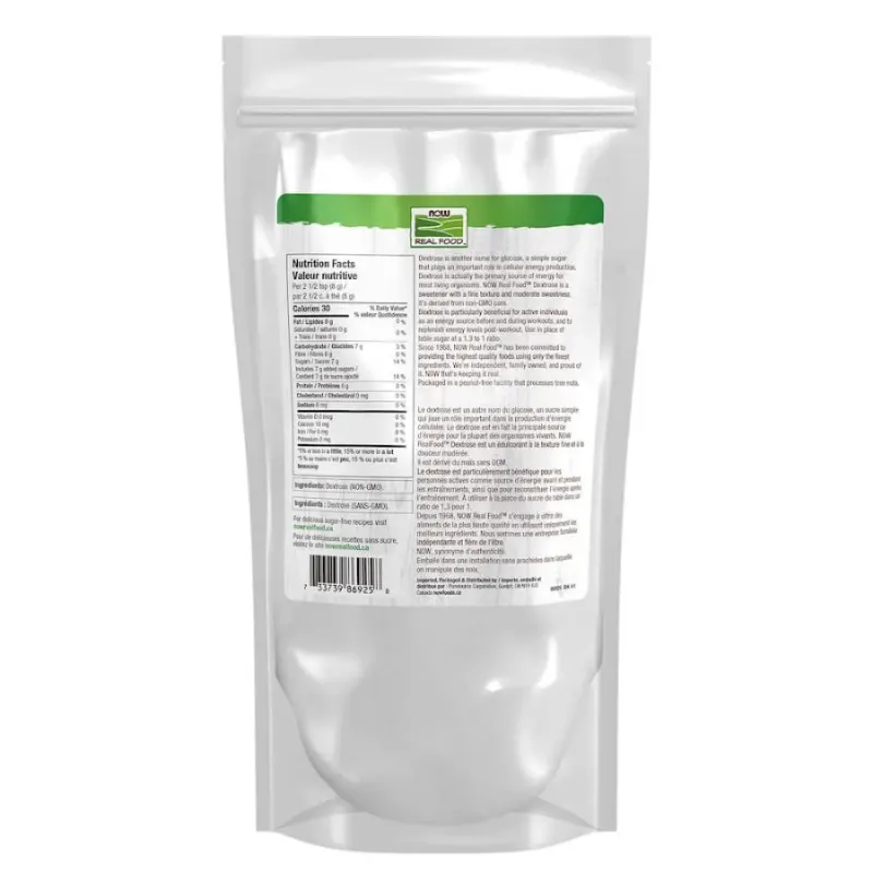 NOW Foods Dextrose, Pure Powder 907 g | Unbeatable Prices, Daily Deals | VITASHOP
