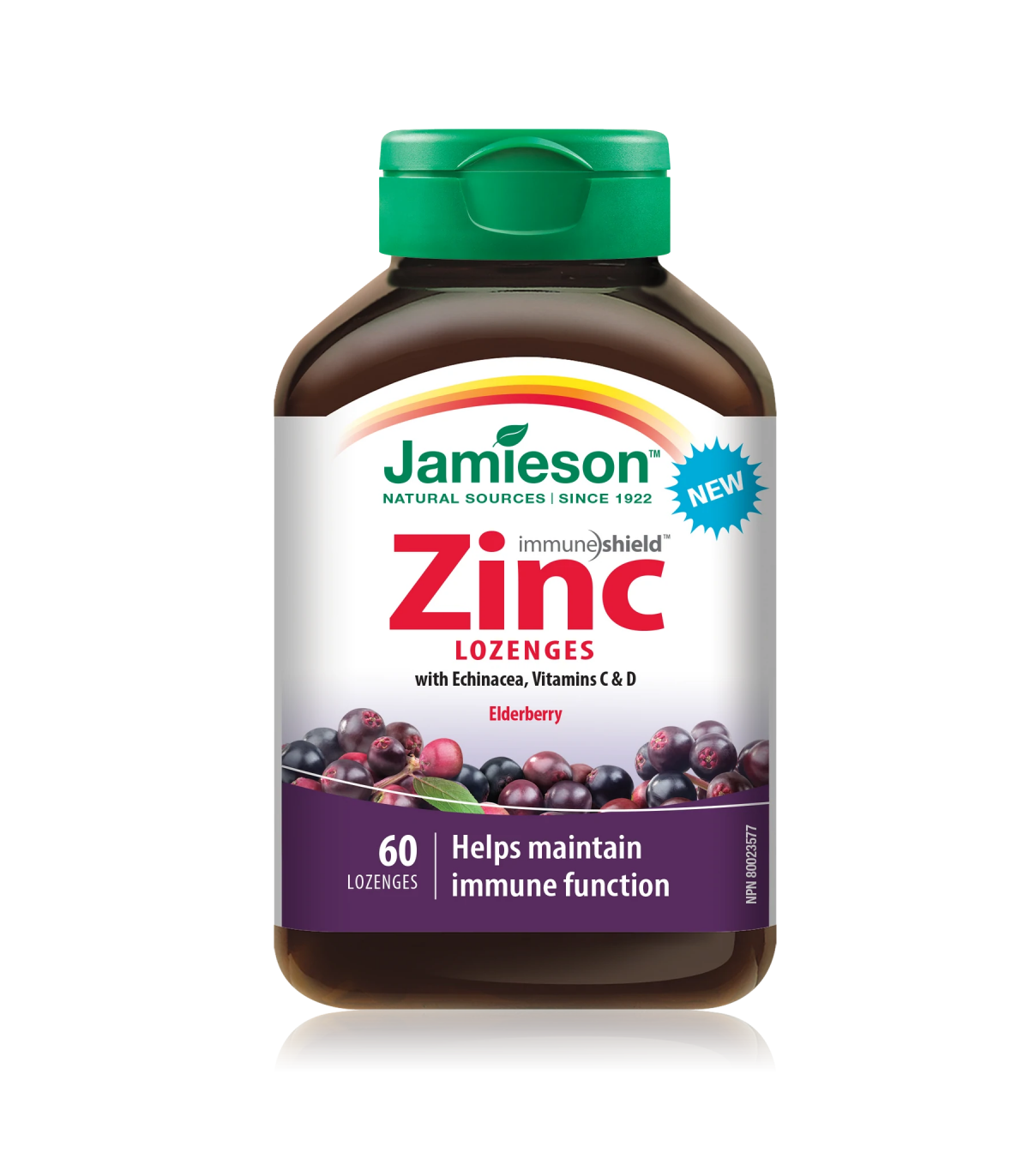 Zinc Lozenges Elderberry 60 Lozenges | Safest & Easiest Shopping Vitamins Online | VITASHOP