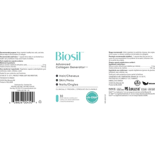 BioSil 5 mg 30 베지 캡슐 | 뛰어난 가격, 일일 특가 | VITASHOP