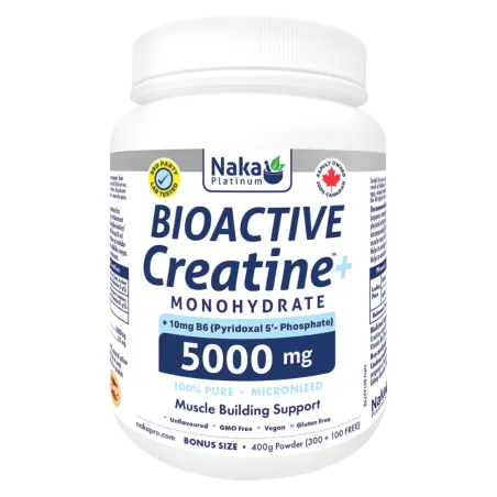 Naka 铂金生物活性肌酸 + B6（5000 毫克）400克粉末 | 无与伦比的价格，每日优惠 | VITASHOP