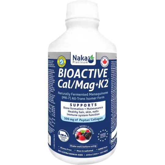 Naka 플래티넘 바이오액티브 칼/마그 + K2 600 mL (보너스 사이즈) | 뛰어난 가격, 매일 할인 | VITASHOP