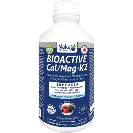Naka 플래티넘 바이오액티브 칼/마그 + K2 600 mL (보너스 사이즈) | 뛰어난 가격, 매일 할인 | VITASHOP