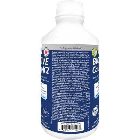 Naka Platinum Bioactive Cal/Mag + K2 600 mL (FORMAT BONUS) | Prix imbattables, offres quotidiennes | VITASHOP
