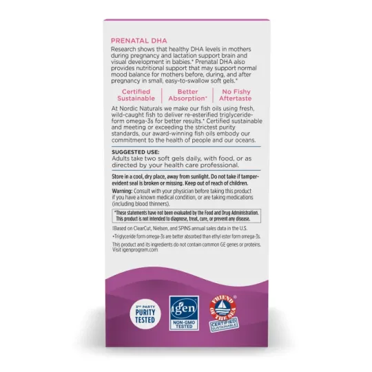 Nordic Naturals Prenatal DHA 180 Softgels | Unbeatable Prices, Daily Deals | VITASHOP