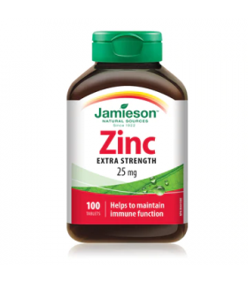 Jamieson Zinc 25 mg 100 Tablets | Unbeatable Prices, Daily Deals | VITASHOP